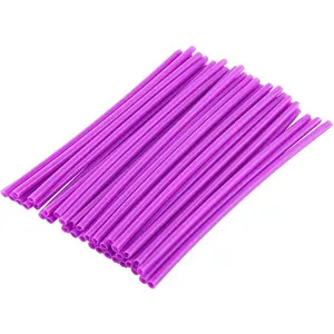 36pcs Wheel Spoke Skins Covers Protector Guard Wraps Kit for Motocross Off Road Dirt Bike Motorcycle (Purple)