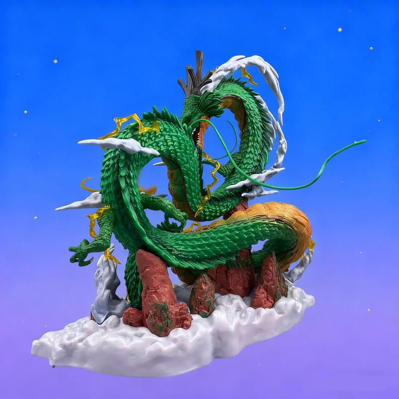 DLDA New Dragon Sculpture 24CM Mannequin Head Ornaments Dragon vs Model PVC Gift Box For Home Decoration Christmas Gift Collection