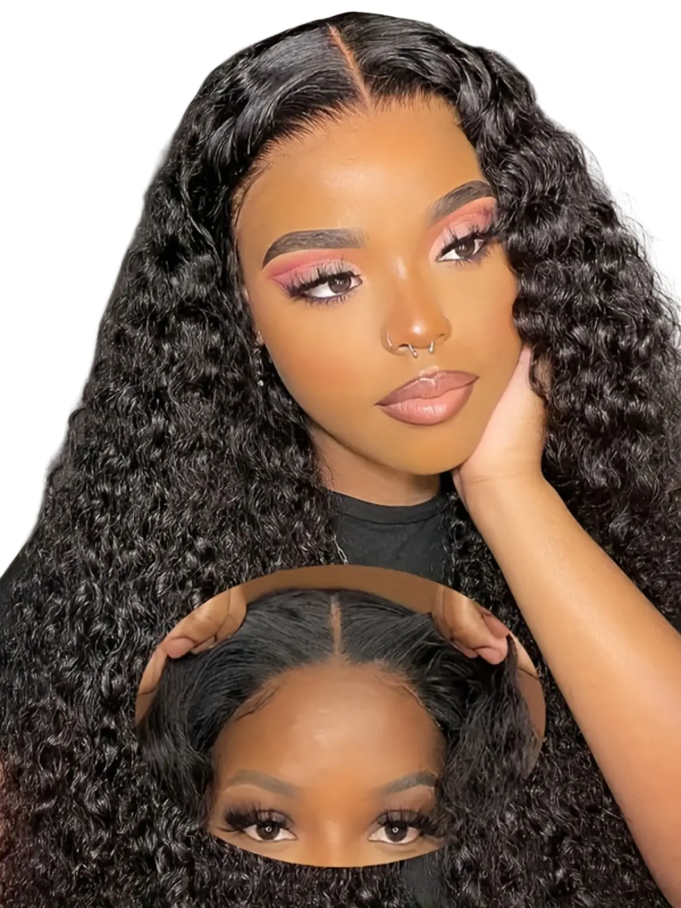 5x5 Deep Wave HD Lace Closure Wigs Human Hair Deep Curly Wig For Women 99J Burgundy Glueless Wigs Human Hair Pre Plucked Pre Cut Wear And Go Lace Front Wigs Natural Black Human Hair Wavy