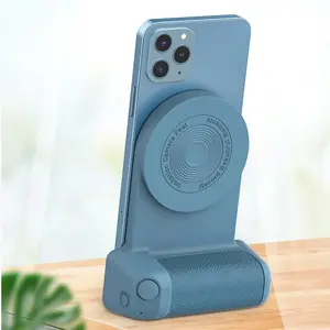 Phone Turn Professional Mirrorless Camera Grip Handle Anti-Shake, 3-In-1 Rechargeable Shutter Button, 360° Rotating Stand, Essential Photography Tool