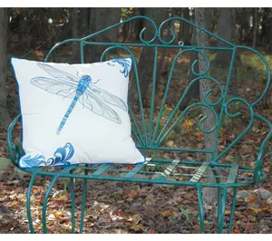 Blue Dragonfly Indoor/Outdoor Decorative Accent Throw Pillow b