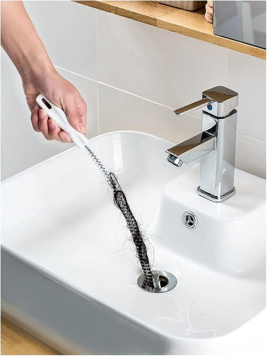 1 Piece Pipe Dredging Brush Bathroom Hair Sewer, Flexible Heavy Duty Drain Cleaner, Home Sink Hair Remover, Bathroom Sewer Cleaning Brush, Kitchen Gadgets