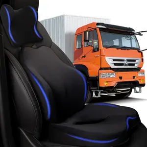 Seat Cushion, 3 count  Memory  Seat Cushion for  Driver, with  Support, Semi  Accessories for Men Seat - 18x14.5x3.5in,  Cushion-16.5x15.4x5