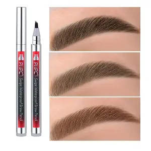 PHPC eyebrow pencil，volumizing quick-dry eyebrow pencil ，waterproof, long-lasting，sweat-resistant, no smudging，natural wild brows，	smile brows，glowing metallic pen body，3 shades available，	travel essential，holiday party eyebrow pencil