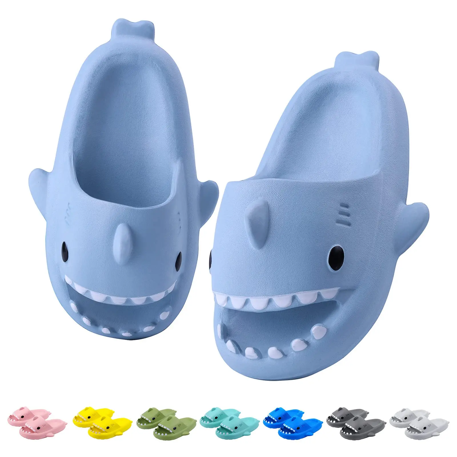 VOBJAK Women's and Men's Shark Cloud Slippers with Thick Sole for Summer - Girl Flipflop , Footwear Walking Shoes Shoe Slide Soft