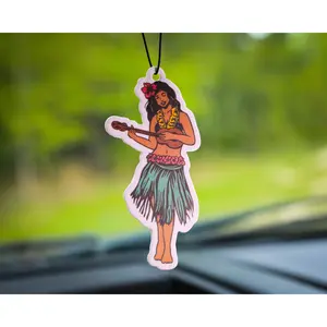 Hula girl air freshener - Pineapple Scent