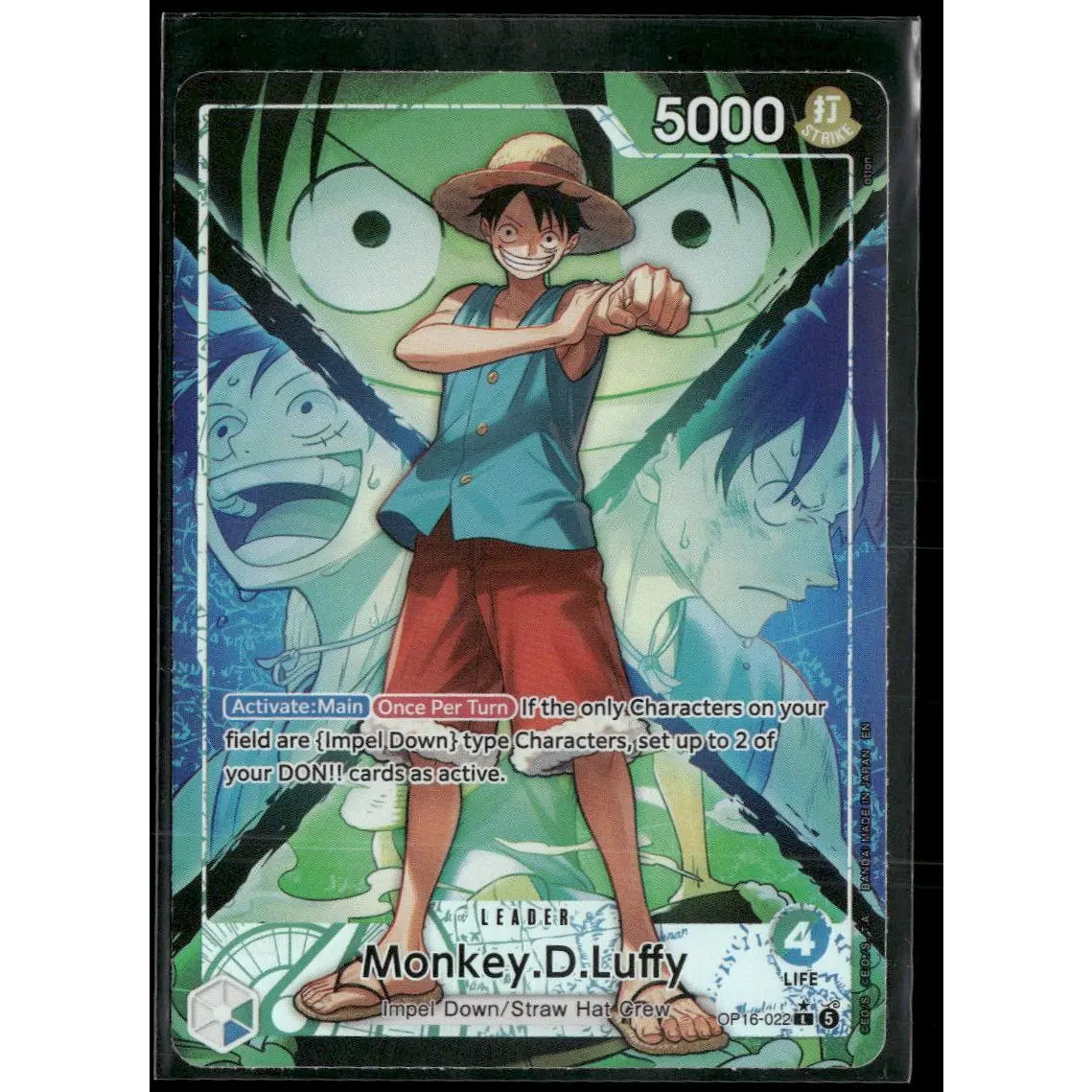 The Time of Battle Monkey.D.Luffy (022) (Alternate Art) #OP16-022
