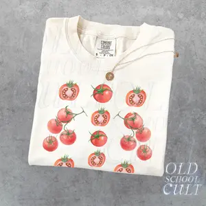 Comfort Colors Tomato Vintage Style 90s Tshirt Retro Y2k Tomato Cute Shirt Vegetables Lovers Shirts Food Shirt Funny Fruit Tee Foody