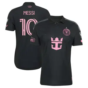 Unisex Soccer/Football Inter Miami Team Lionel Messi 10 Playoffs MLS 2026 Presagio On-Field Jersey - Black