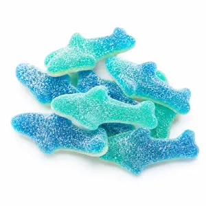 Sharks Sour Gummy Candy | 32 oz (2 LB) Bag of Gummies | Soft & Chewy | Bulk Candy