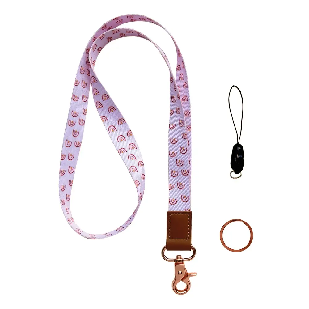 Rainbow Phone Lanyard, Keychain Lanyard & Work Badge Strap, Lanyard for ID Badge for Women, Phone Holder Strap, Stylish Accessory for Daily Use
