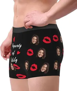NEXTMAN Custom Boxers for Men Boyfriend Personalized Underwear with Face Customized Gifts for Husband Him