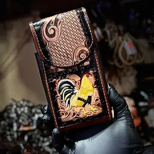 Luxury Leather Phone Cases for iPhone Pro Max & Galaxy Available in Unique Artistic Design