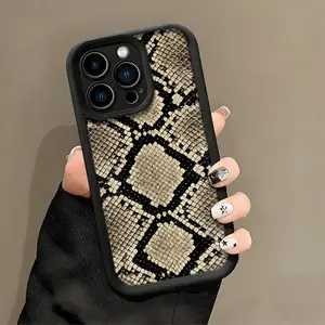 Snake Skin Pattern Phone Case， Exotic Reptile Style for iPhone 17 16 15 14 13 12 11 Plus Pro Max.