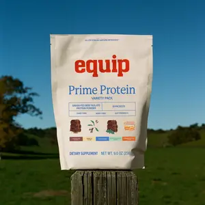 Equip Prime Protein - 21g Bioavailable Complete Protein from Grass-Fed Beef per Scoop - Easily Digestible - Real-Food Ingredients Lean Muscle Booster