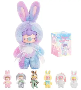 Rolife Nanci's Shining Bunny Surprise Plush Dolls Shining Bunny Series 1PC Random Design Cute Rabbit Plush Toy Action Figure Creative Collectible Toys for Holiday Birthday Gift