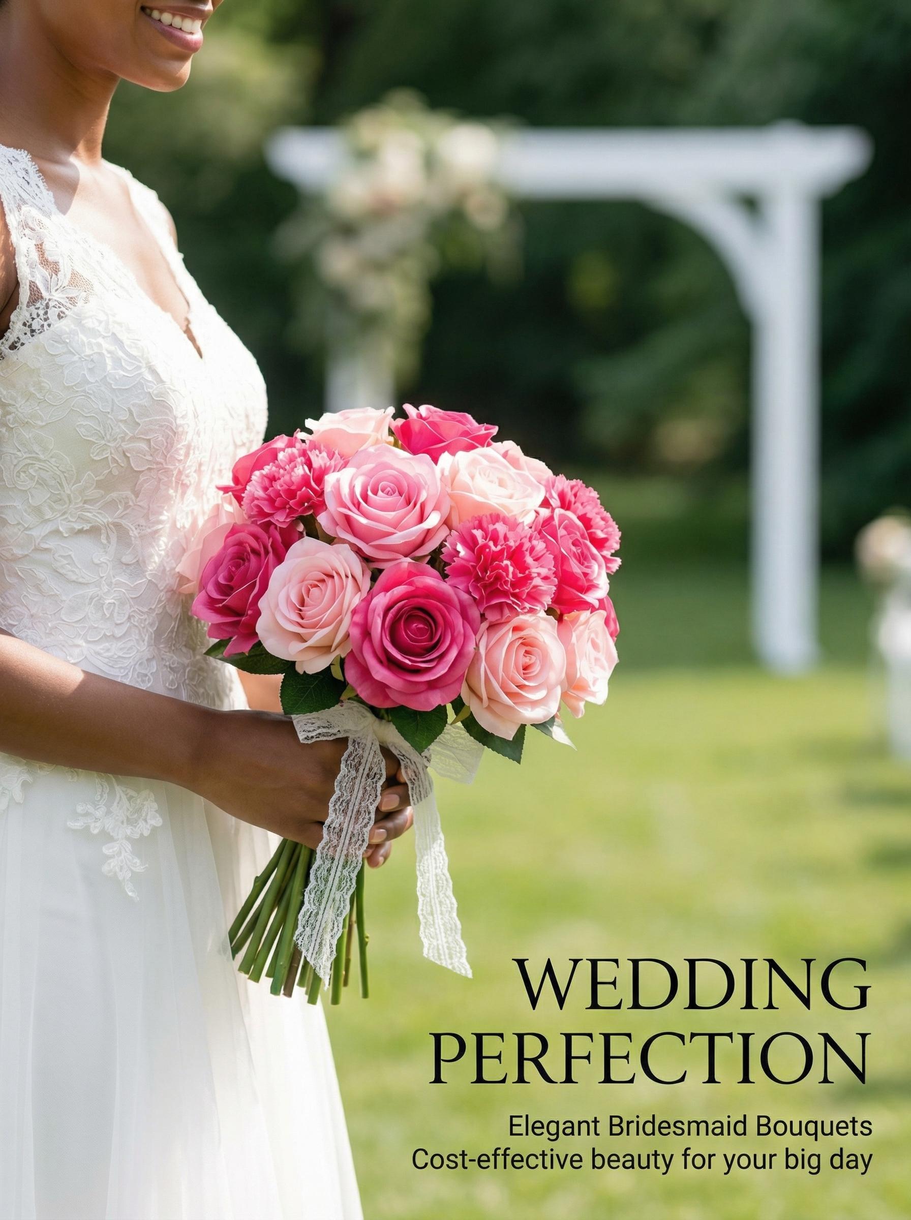 DIYGift, Mother's Day gift Artificial Carnation Flowers - Flowers with Stems  Eternal Roses Bouquet Anniversary Birthday Valentines Gifts for for Home Decor, Wedding, Bridal Bouquet, Anniversary, Birthday and Floral Arrangements filler Outdoor Realistic