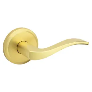 Kwikset 5057283 2.68 x 4.21 x 2.5 in. Right or Left Handed Sedona Transitional Satin Brass Passage Lever