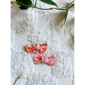 Pigtail Clip Set - Warm Floral