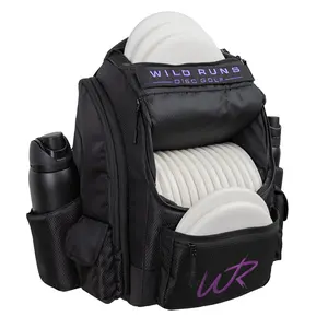 Premium Disc Golf Bag – Disc Golf Backpack with Comfortable Straps, 30+ Discs Storage, Side Pocket for Rangefinder/Phone