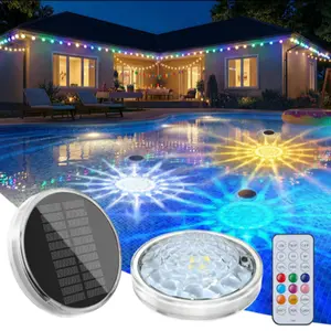 Solar Floating Pool Lights, RGB Pool Lights with Remote Control, IP68 Waterproof for Above-Ground Pools, Pool Parties, Inground Pools & Hot Tubs