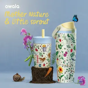 Owala The Mother Nature Limited Edition 30oz FreeSip Sway Water Bottle – Insulated Stainless Steel Leakproof Tumbler with Built-In Straw for Travel, Gym & Daily Hydration