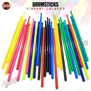 BEARELLO Nylon 5AUniversal Drumsticks 10-Pair Pack, Random Colors Delivers Steady Balance, Responsive Rebound & Lasting durability for stage, studio, daily practice Colors Shipped Randomly(assorted hues). accessories drum