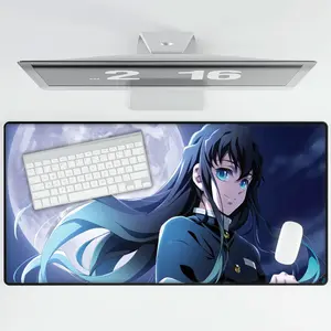 [Sale Up To 50%] Demon Slayer Muichiro Tokito Moonlight Computer Desk Pads | NEKO Mouse Pads Store