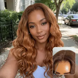 【LIVE】Ombre Ginger Loose Wave 180% Density Glueless 5x5 Closure HD Lace Wig Pre-Cut Lace Flexi-Fit Drawstring