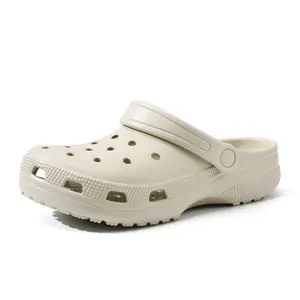 Summer thick-soled women's casual clogs, EVA high-heeled non-slip outer slippers, increased height and odor-resistant outdoor couple sandals