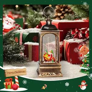 USB-Powered Lighted Cardinal Music Lantern with 6-Hour Timer & Water Glitter Effect - Glass Panel Design, Twinkling Lights, Durable Plastic Construction for Christmas, Weddings, Easter, Thanksgiving,& Festive Home Decor, Ideal Gift for Family Celebrations