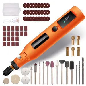 Mini Cordless Rotary Tool Kit, 3-speed Grinder with 72 Accessories, USB-C Charging Art Craft Tool for Sanding, Polishing, Grinding and Small DIY Job, Drill Bits, Heavy Duty, Hardware