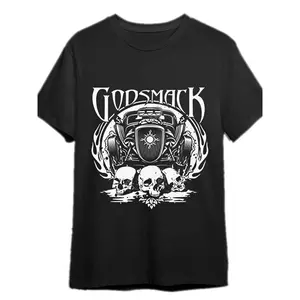 Godsmack T-shirt - Rock Band Shirt - Lighting Up The Sky Album 335385   funny Men'S Short Sleeve Graphic T-shirt Collection black PR
