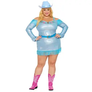 Women's Plus Size Rhinestone Cowgirl Costume