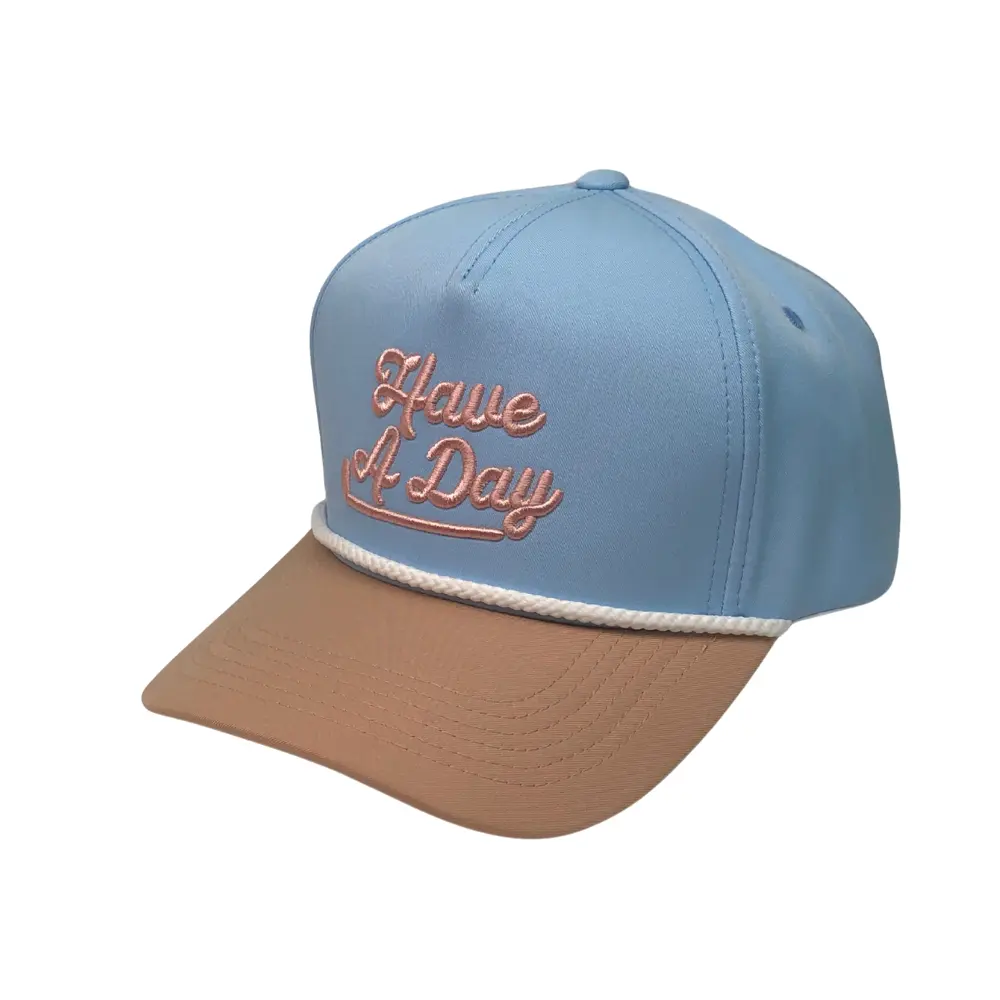 Breezy Golf Golf Rope Cap – Limited Edition Have A Day Snapback Hat, Lightweight Breathable Performance Cap for Golf and Casual Wear