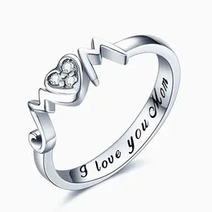 Elegant Cubic Zirconia Ring for Women - 1pc Elegant Mother's Day Gift