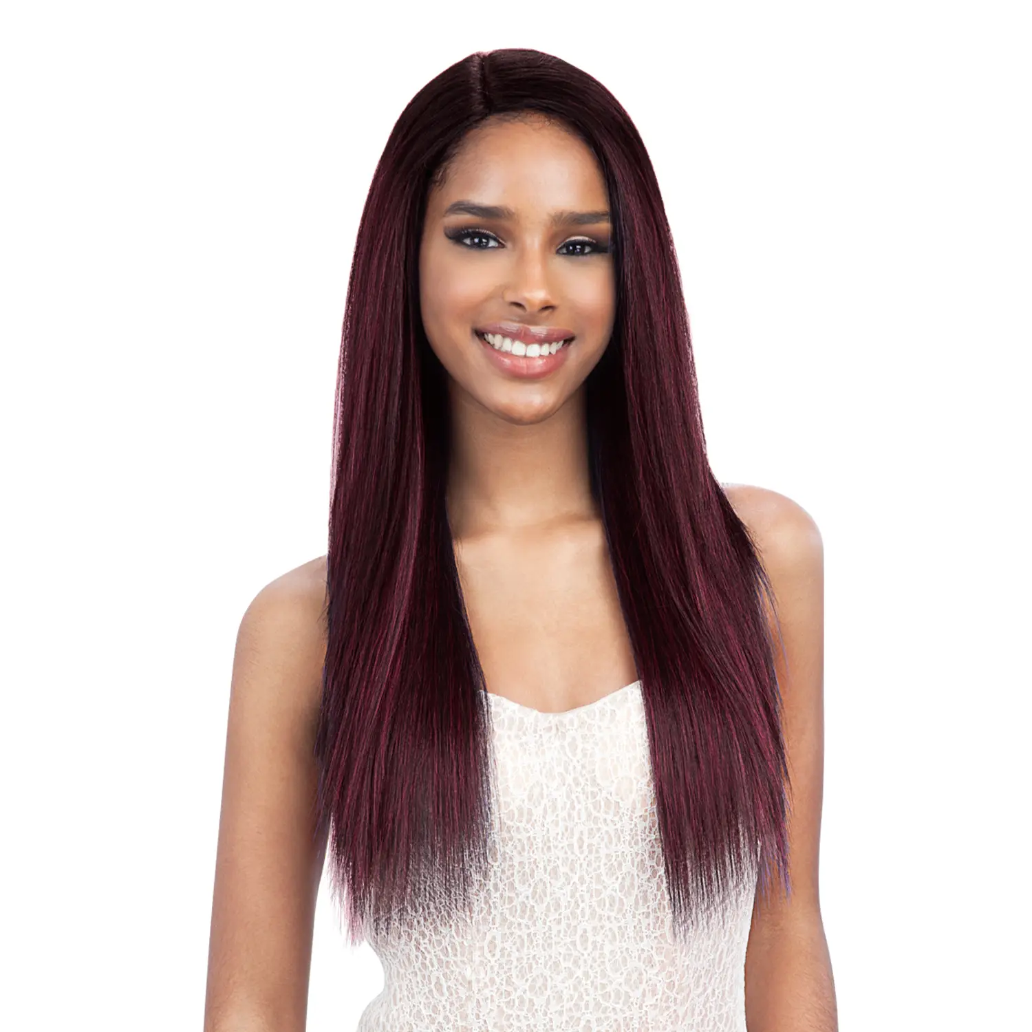 FreeTress Equal Synthetic Hair Wig Freedom Part 101, Long Straight Machine Made Wig with Shiftable Parting for Versatile Styles, Machine Made Wigs, Synthetic Material Wigs