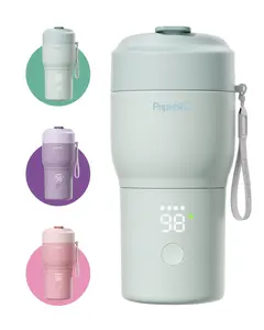 Papablic Pro Portable Bottle Warmer for Travel – Fast Heating, Built-in Sterilizer, 30W Fast Charge, 5-Temp Control, Easy-Clean Wide Mouth, Baby Milk Warmer for Breastmilk & Formula