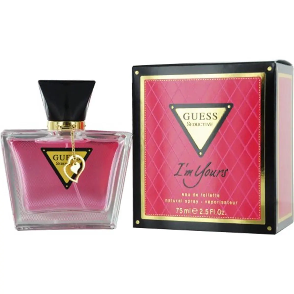 GUESS Seductive I'm Yours Women's Floral Fragrance - Smelling Good Vanilla Girl Signature Scent, 2.5 fl oz (2 to 2.9 fl oz Range) with Vanilla Base, Women's Fragrance, Spray Bottle, Floral Blend, Fruity, Musk, Vanilla Scents