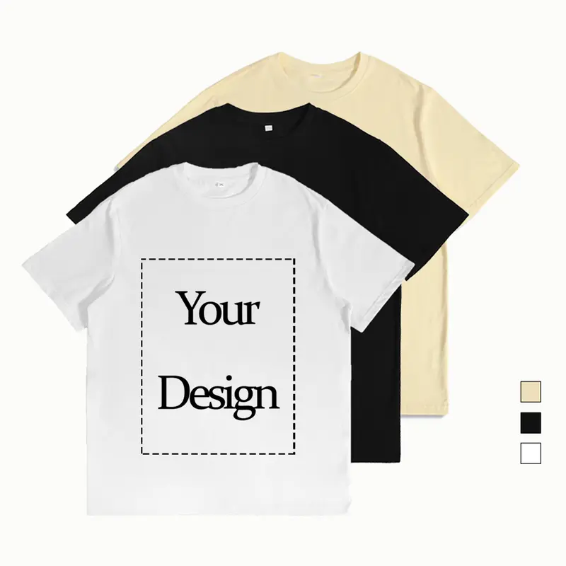 Custom-Made 100% Cotton Short-Sleeve T-Shirt Comfortable Casual Crew Neck Tee Freely Designed Pattern Streetwear