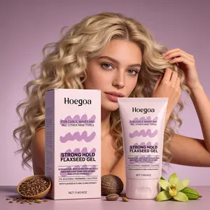 Linen Seed Styling Gel (114g), Moisturizing Hair, Natural Curl, Portable, Elastic Styling Gel, Perfect for Defined Curls