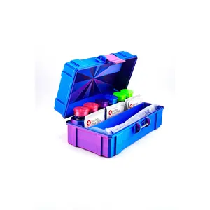 6-Slot 10 ml Vial Case with Syringe & Prep Pad Storage | Organizer for GLP-1, Peptides, Research
