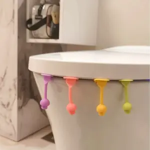 Cute Mushroom Toilet Seat Riser Set, Non-Slip Handle, Soft Colors, Easy Install, Durable & Soft Material, Home & Public Use