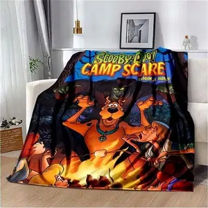 Scooby-Doo Camp Scare Scooby-Doo Love Flannel SOFA BLANKET US Size Best Price