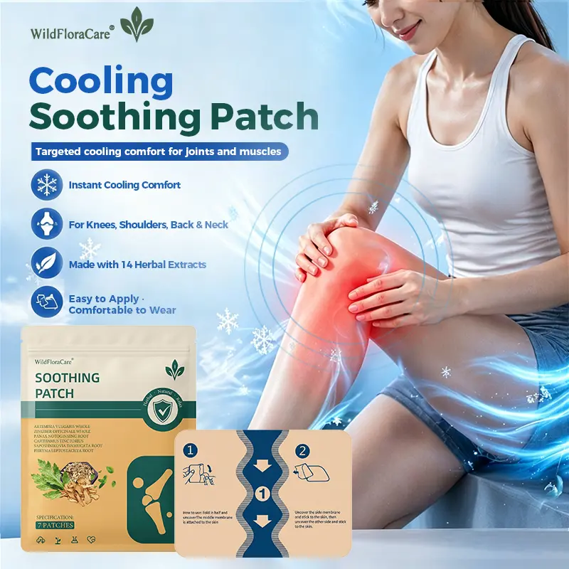 WildFloraCare Targeted Cooling Comfort Patch, 7 Count for Knees, Back, Neck & Shoulders WildFloraCare Targeted Cooling Comfort Patch, 7 Count for Knees, Back, Neck & Shoulders
