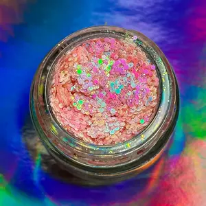 Flower Power Glitter Gel - Slayfire Cosmetics Flower Shaped Cosmetic Glitter