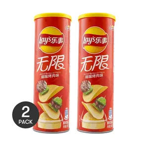 Lay's Unlimited Flavor BBQ Chips 2 Pack 90g Each Bucket - Mainland China Edition