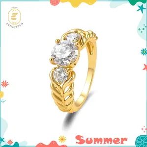 Moissanite 1.8ct Laurel Braided Vine Ring Silver-Plated Birthday Wedding Engagement Anniversary Valentine's Day Daily Wear