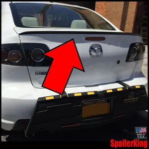 Mazda 3 4dr Sedan 2004-2009 Trunk Lip Spoiler (244L)