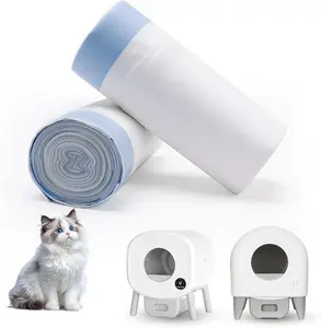 40-Pack Heavy Duty Cat Litter Box Liners for Fsitego & Fumoi Self-Cleaning Litter Boxes, Extra Thick Automatic Litter Box Bags, with Drawstring and Leakproof Cat Litter Bags kevetheg